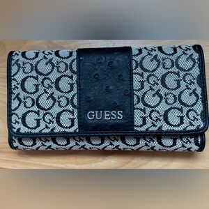 Guess Monogram Black and Grey Wallet